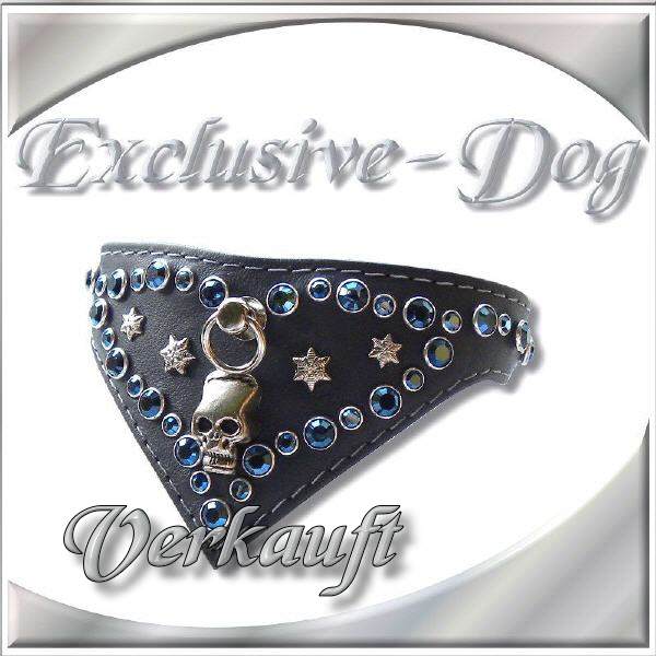 XS Chihuahua Hundehalsband Skull Totenkopf Strass