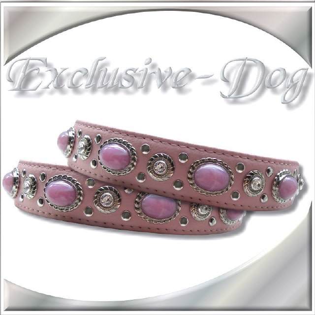 Strasshalsband rosa JUICY
