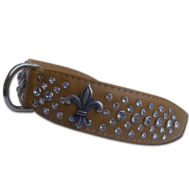 Lederhalsband Fleur