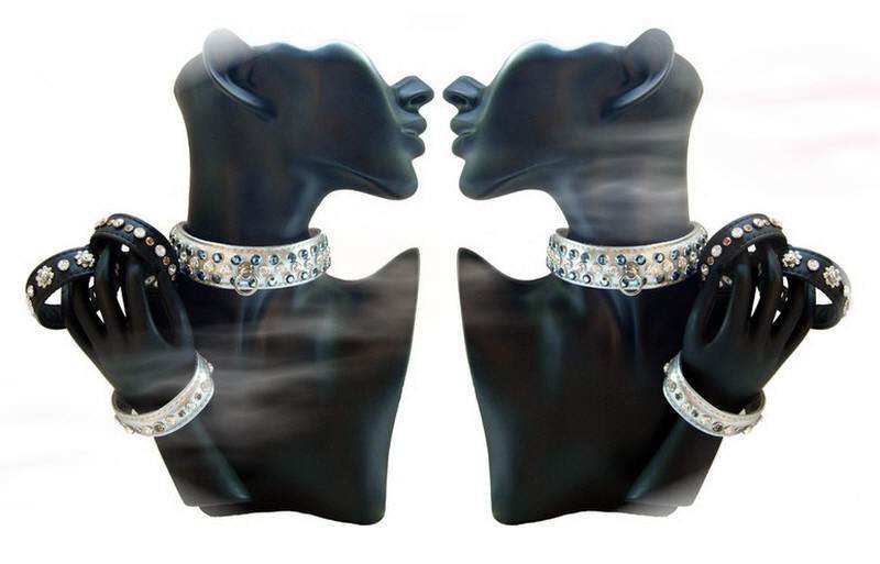 Strassarmband /Lederarmb&auml;nder